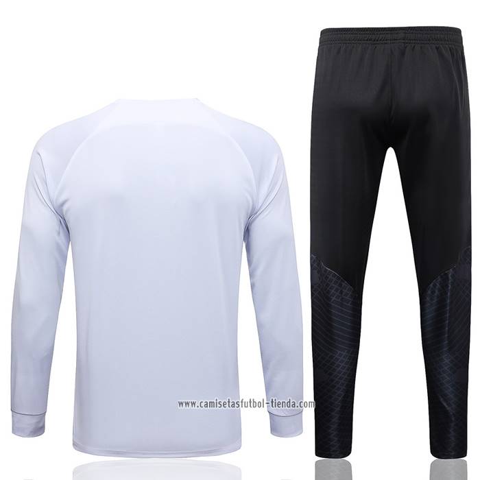 Chandal de Chaqueta del Paris Saint-Germain Jordan 2023 2024 Nino Blanco